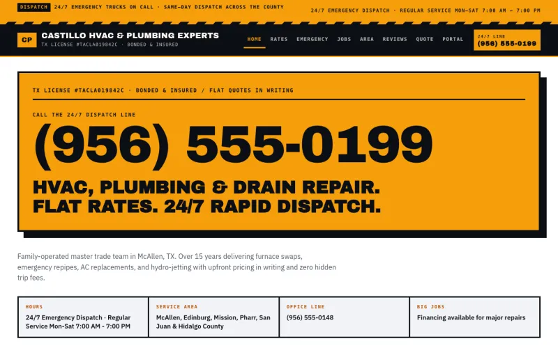 Trades starter homepage