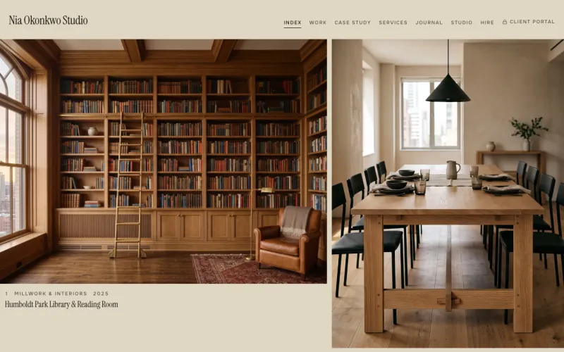 Portfolio & Creative in the Plaster Room style