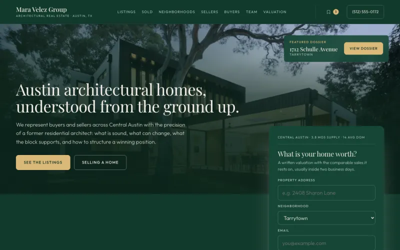 Real Estate in the Deep Pine style