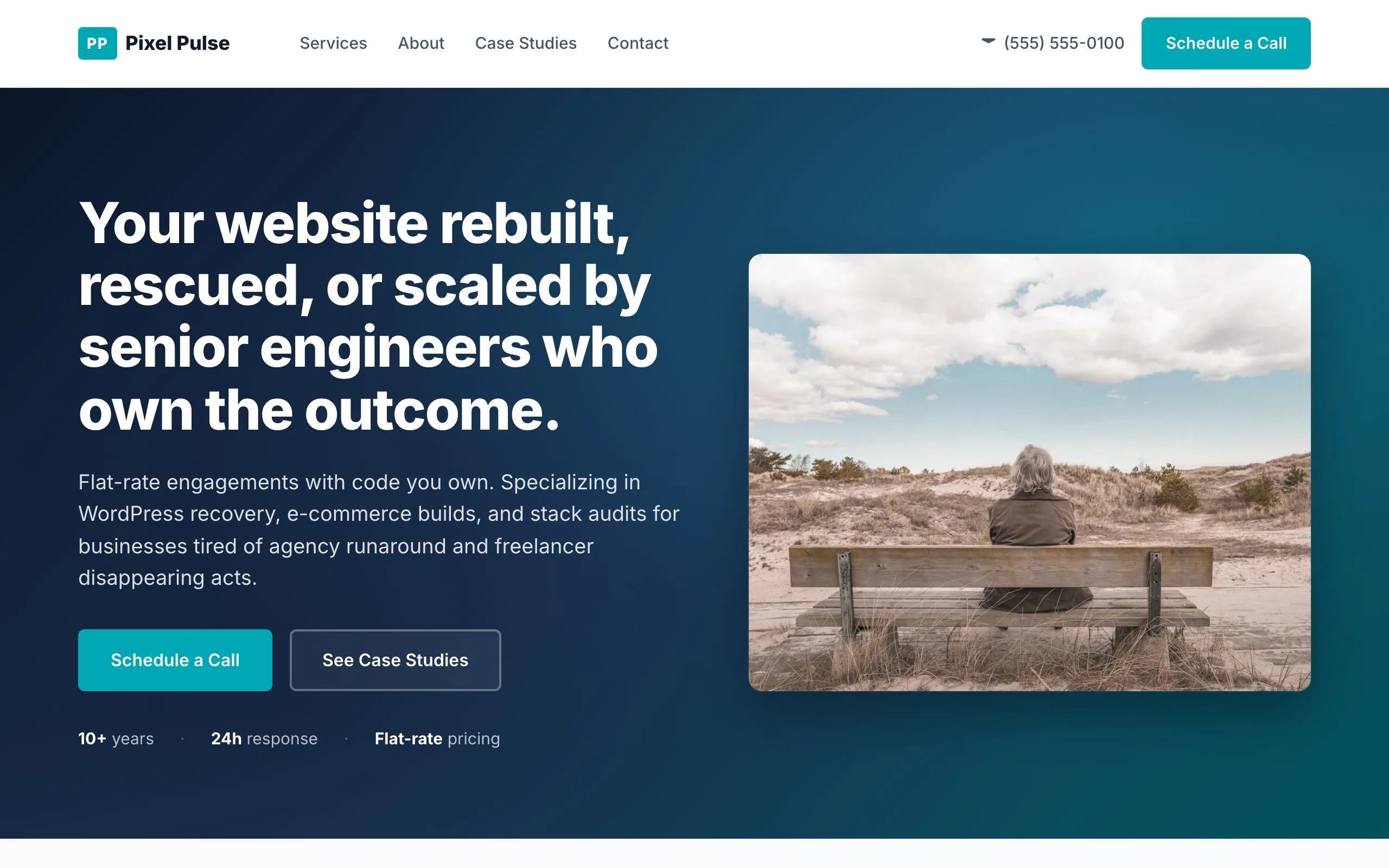 Corporate Enterprise template homepage